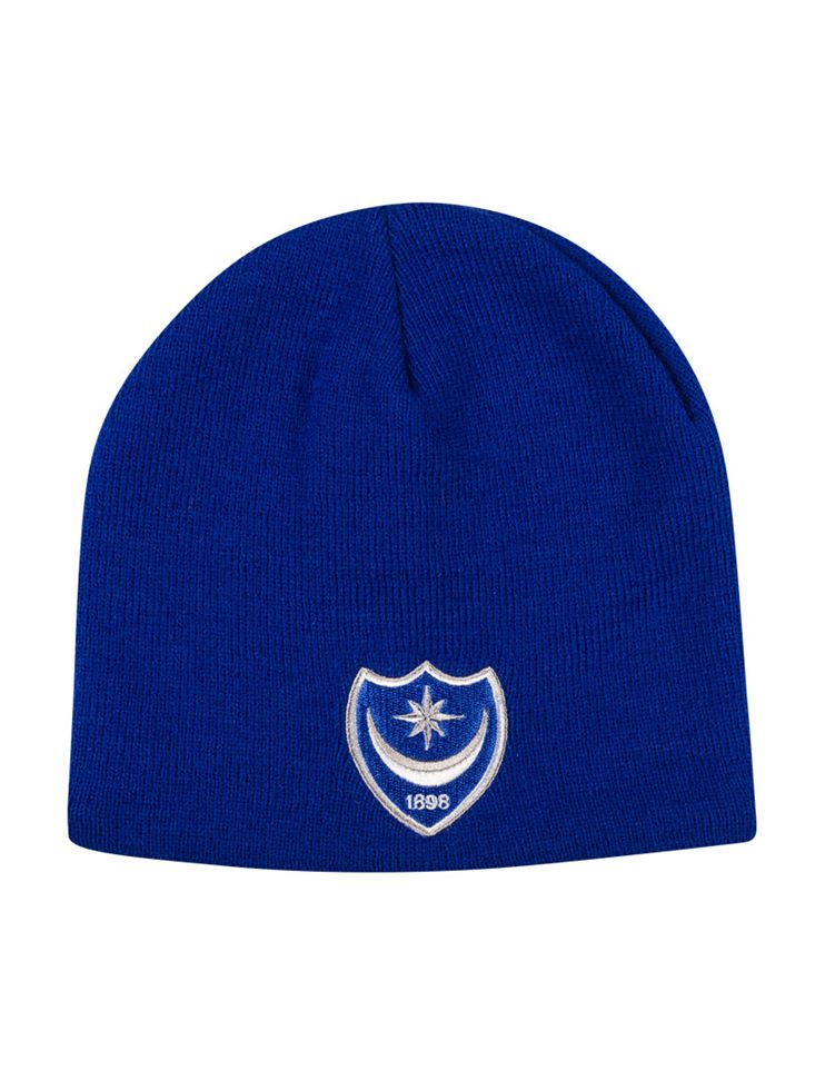 Portsmouth FC Online Store CREST BEANIE HAT