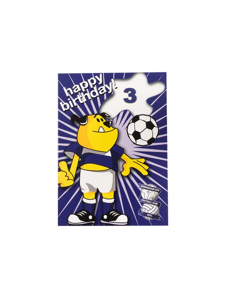 Birmingham City FC Online Store3RD BIRTHDAY CARD