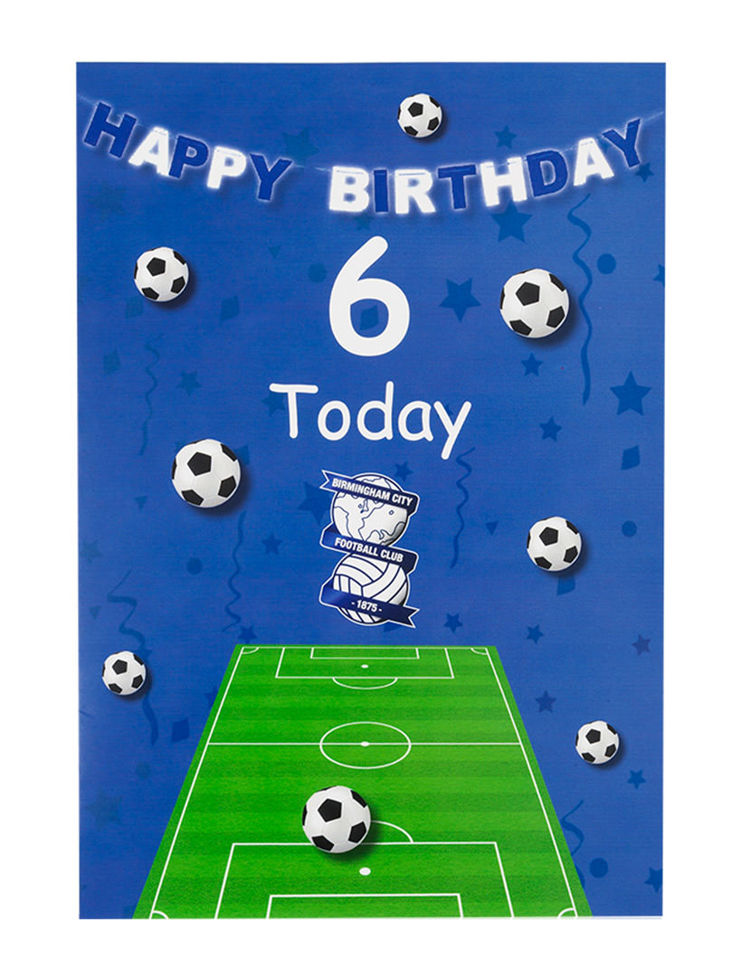 Birmingham City FC Online Store6TH BIRTHDAY CARD