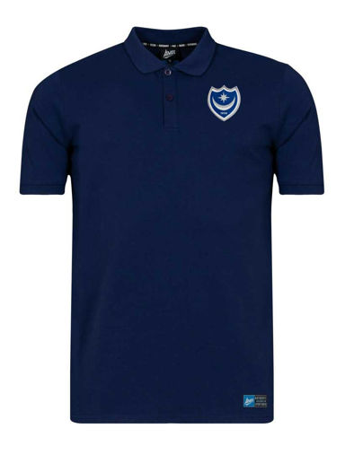 RRP 29.99 NEW Men's FC Team Portsmouth POMPEY Core Polo T Shirt Top Size Small 