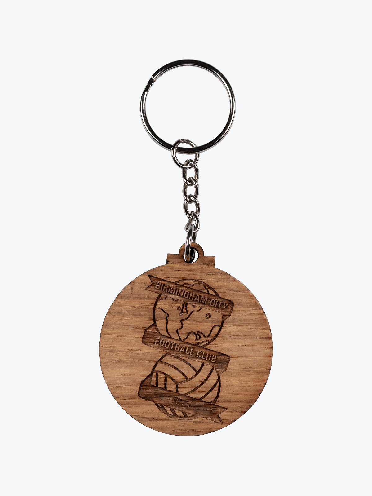 Picture of WOODEN CIRCLE CREST KEYRING