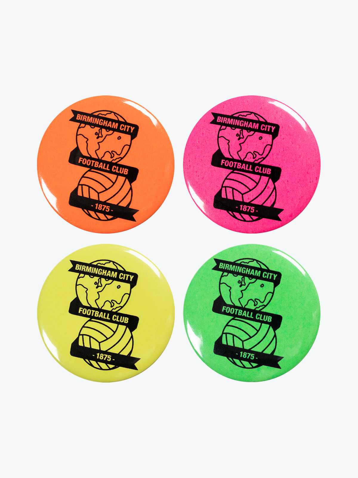 Picture of 4 PACK NEON BUTTON BADGES