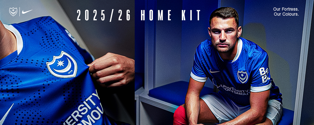 Maillot Portsmouth FC Domicile 2017/18 – Homme – Taille S – Sondico – Blue
