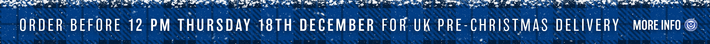 Portsmouth FC 2025 Christmas Ordering Deadlines