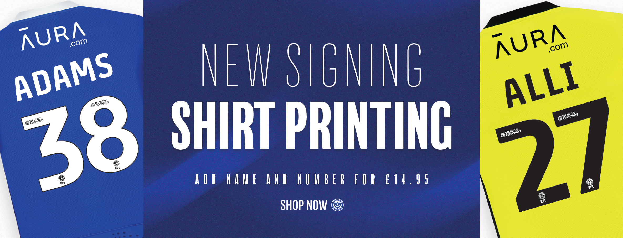 Get your hero on the back of your shirt for just £14.95