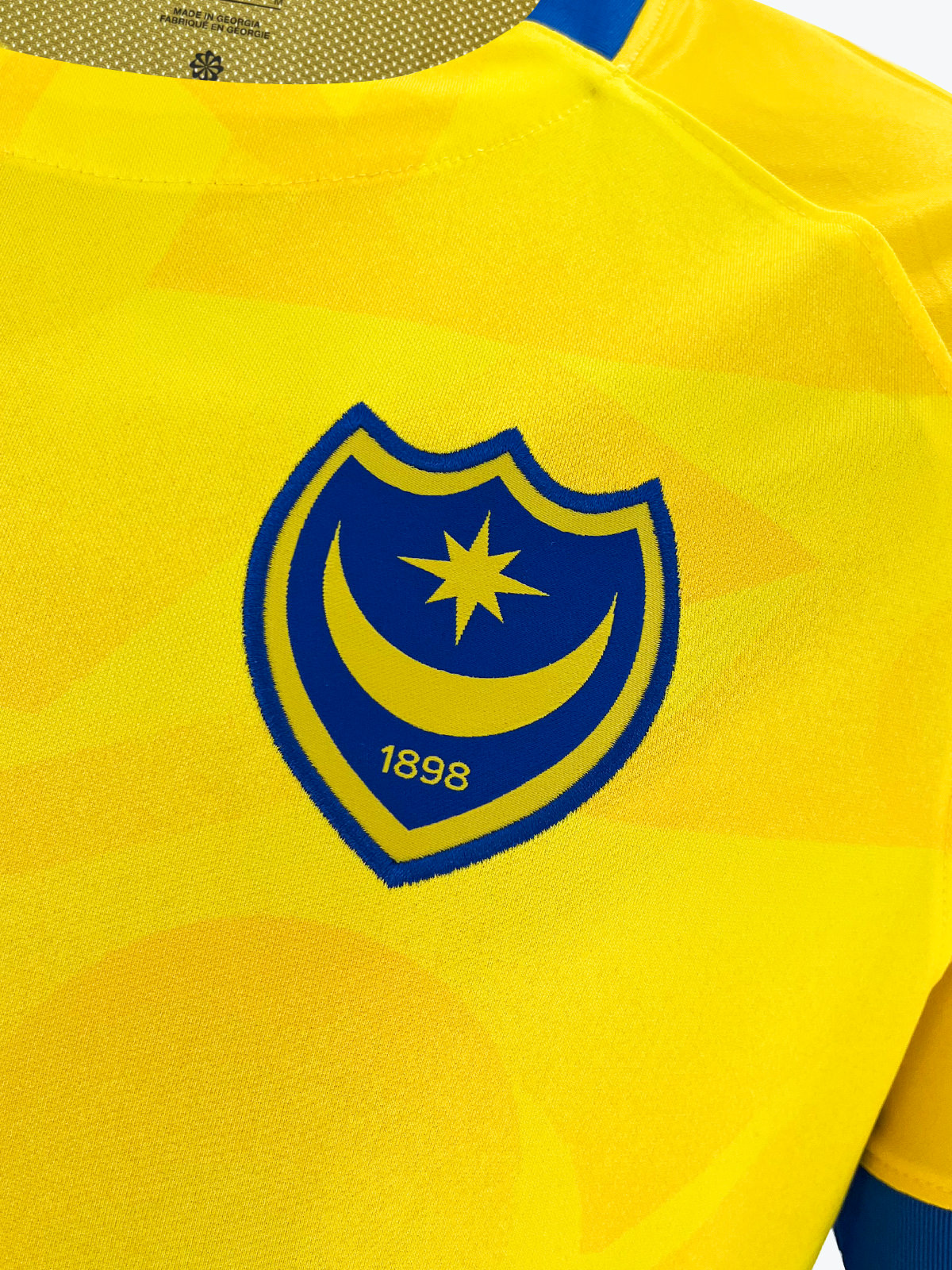 Close up of the Portsmouth FC Away Shirt Crest