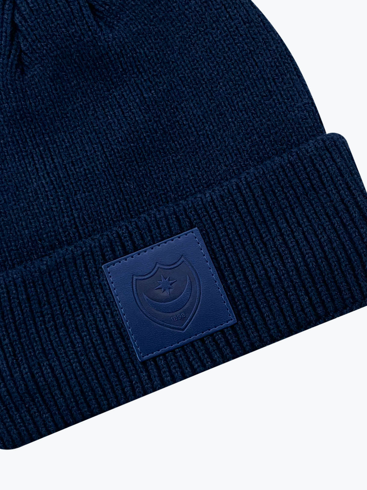 Picture of RIBBED CUFF PATCH BEANIE