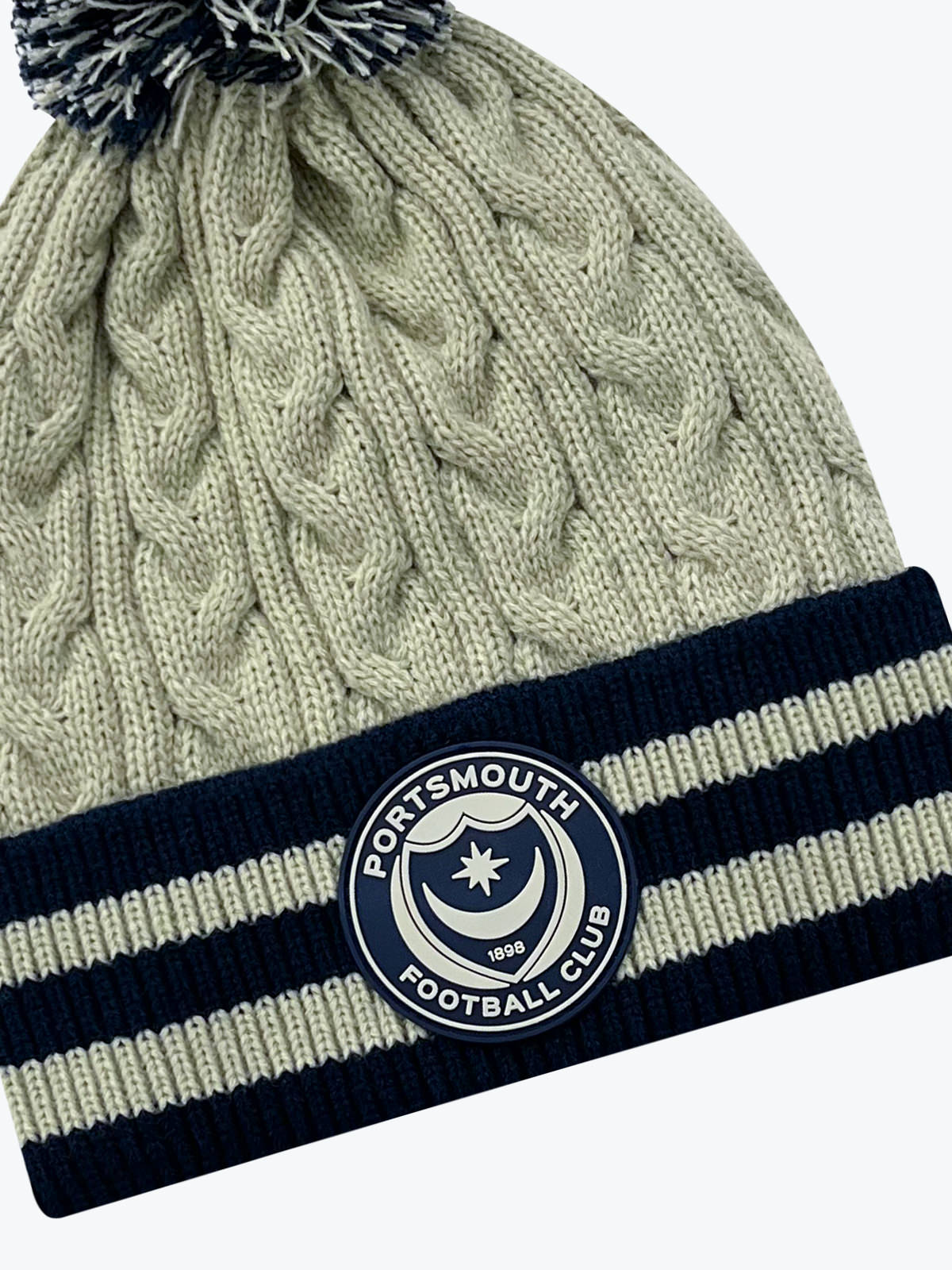 Picture of STRIPE CABLE BEANIE