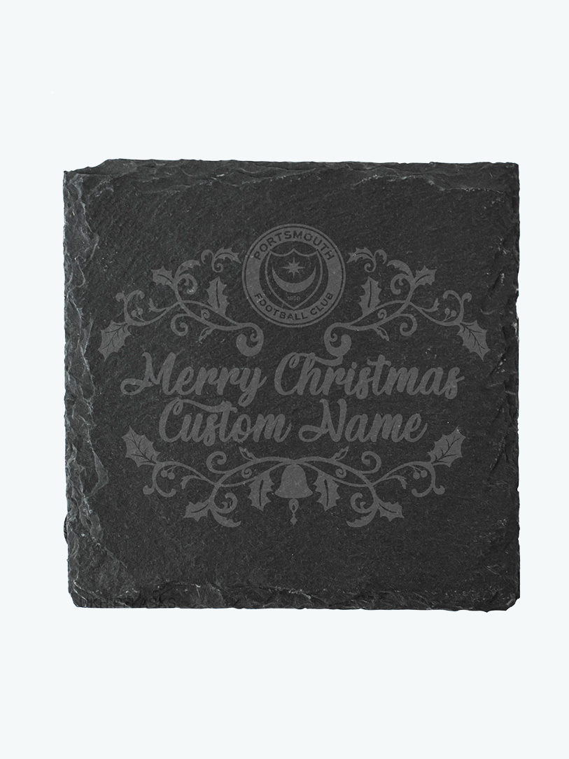 Picture of PERSONALISED XMAS SLATE COASTER