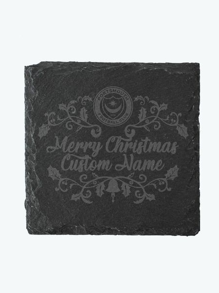Picture of PERSONALISED XMAS SLATE COASTER
